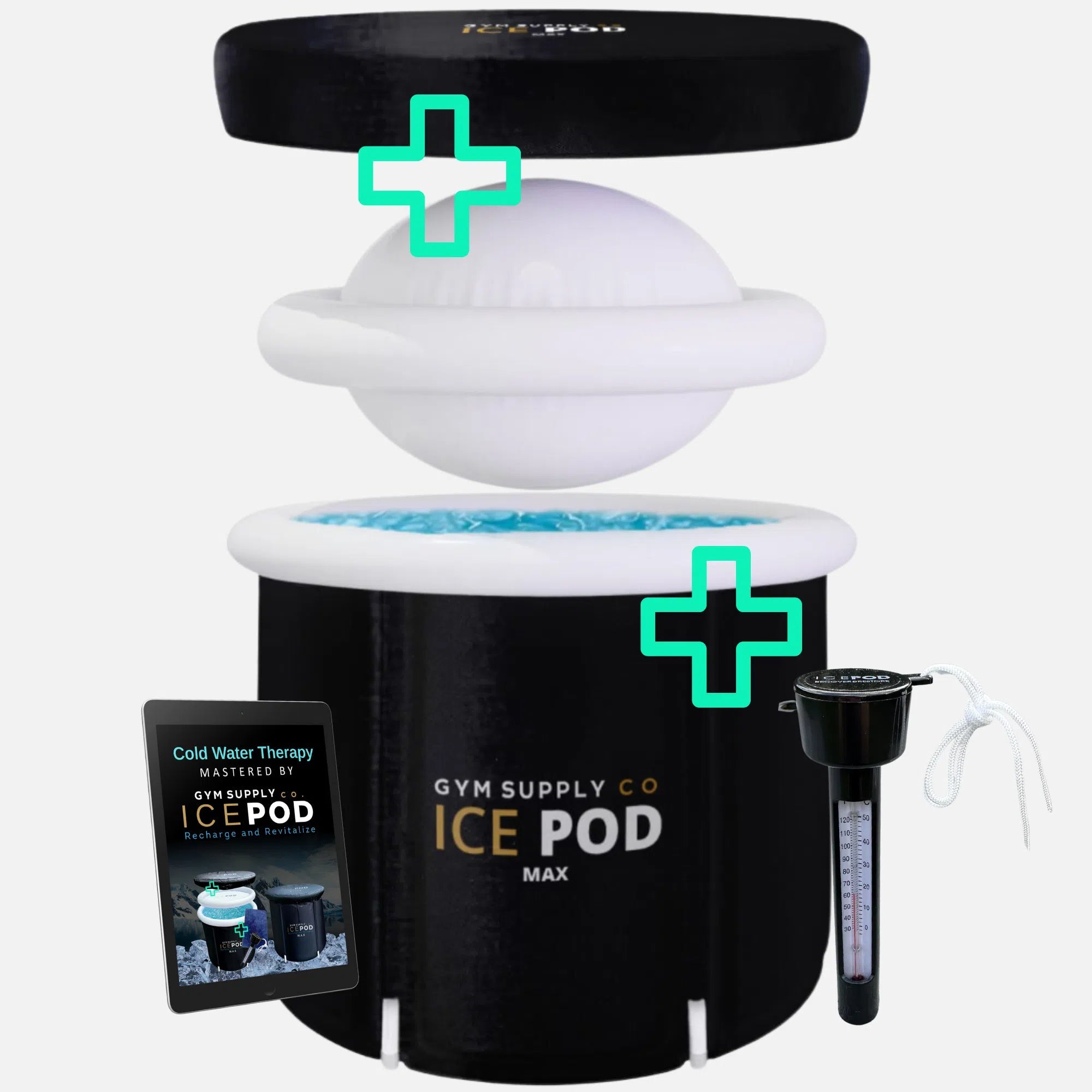 IcePOD MAX 350L Ice Bath XL Cold Water Therapy Best ice bath for fitness lover and athletes Gym Supply Co. IcePOD MAX 350L Ice Bath XL Cold Water Therapy Best ice bath for fitness lover and athletes Gym Supply Co.