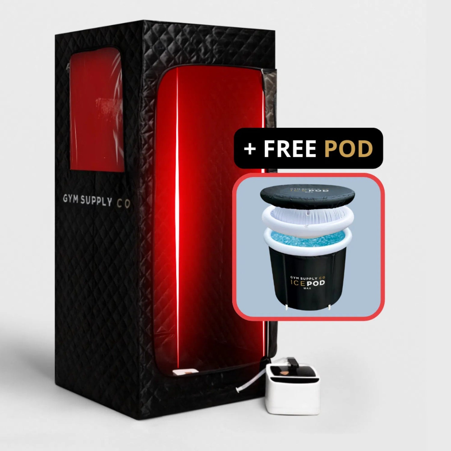 Home Steam Sauna + Free IcePOD MAX Gym Supply Co. Home Steam Sauna + Free IcePOD MAX Gym Supply Co.